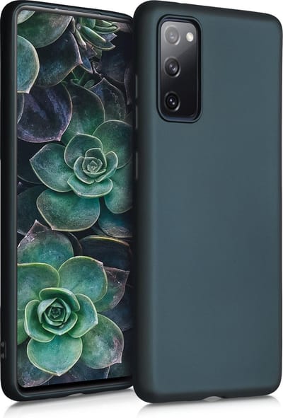 kwmobile telefoonhoesje geschikt voor Samsung Galaxy S20 FE - Hoesje voor smartphone - Back cover in metallic petrol