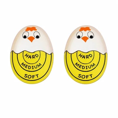 Ryoudavell - 2 Stuks Verkleurende Eierwekker - 2 Stuks Ei kookwekker - Zacht, Medium & Hardgekookt - Egg timer - BPA-Vrij & Veilig - Gemakkelijk Afleesbaar - Eierwekker - Eierkoker - Eiertimer - Timer universeel