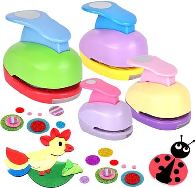 Ronde perforator 4 stuks papierperforator - doe-het-zelf scrapbooking - decoratieve kaarten maken - gatenpons (10 mm 15 mm 25 mm 38 mm) .