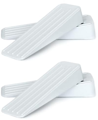 Rubberen Deurstoppers voor Binnen en Buiten - Antislip, Zwaar Belastbaar en Duurzaam - 4-Pack
