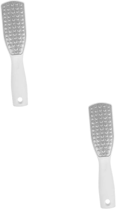 Voetvijl Set - Dode Huid Verwijderaar - Pedicure Thuis - Dubbelzijdig Ontwerp - 2 Stuks - Zilverkleurig