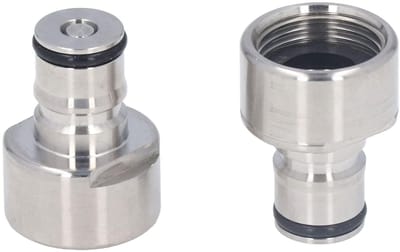 Dailygoods- Ball Lock Conversie Kit - Roestvrijstalen Adapter - 5/8FPT Draad - Lekvrij - Geschikt voor A D S G Type Biervat - Duurzaam Materiaal - Biervatadapter