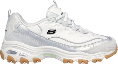 Skechers D LITES - DAZZLING SHINE Dames Sneakers - Wit