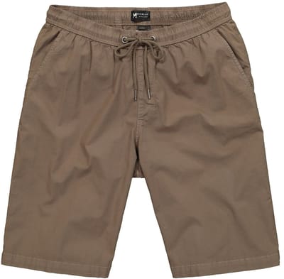 Men Plus - Heren - bermuda FLEXLASTIC® elastische tailleband tot 8XL - Kakibruin - Maat 8XL