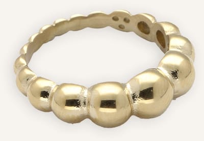 Notre-V Ring Bubbles Sieraden Dames - Goudkleurig - Maat ONESIZE