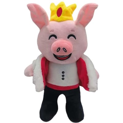 30Cm Cartoon Technoblade 1Ft Fysiek Voor Pluche Speelgoed 30Cm Anime Schattig Zacht Gevuld Squishy Varkens Poppen Voor Kind Verjaardag Kerst gray
