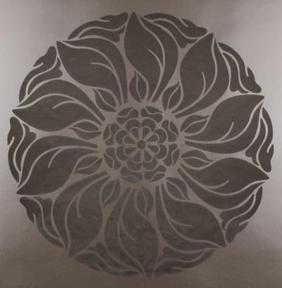 Dutch Wallcoverings Vliesbehang met flock dessin - chocolade