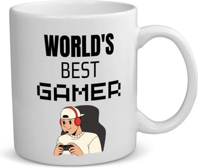 Akyol - world's best gamer koffiemok - theemok - Gamen - gamers - cadeau - gamers - beste - kado - 350 ML inhoud