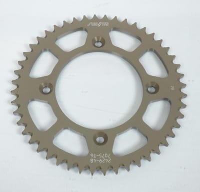 Couronne de transmission Sunstar pour Moto Suzuki 80 RM 1982 à 2001 48 dents / ARG Neuf