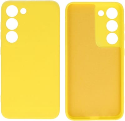 Fashion Backcover Telefoonhoesje - Color Hoesje - Geschikt voor de Samsung Galaxy S23 FE - Geel