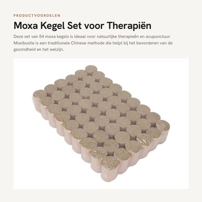 Dailygoods- Moxa Stick 54-delige Set - Natuurlijke Alsem - Huishoudelijke Therapie - Moxibustie - Pijnstillend Effect - Veilig en Betrouwbaar