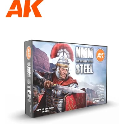 AK interactive AK11601 - Non Metallic Metal: Steel - 6 x 17 ml