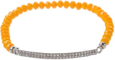 Behave - Rekarmband met steentjes - zomerse kleur - elegant detail