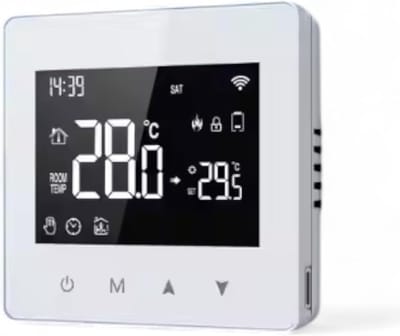 Thermostaat voor cv - Draadloos met Wifi - Met App - Wit