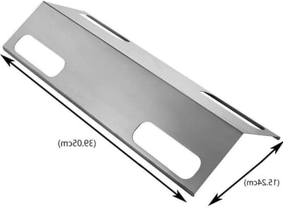 Vervangende BBQ Gas Grill Onderdelen voor Affinity Series 3073101, 3200, 3400, 4100, 4200 - RVS Warmtebeschermplaat, Vlamverdeler en Grill Deksel voor Optimale Kookresultaten