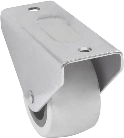 Domino® Zwenkwielen o38x22x44mm - Maximale Belasting 25kg - Rubberen Wiele - Vaste plaat - Reservewielen Meubelroller Meubelwielen Wieltjes Zwaarlastwiele Trolleywielen