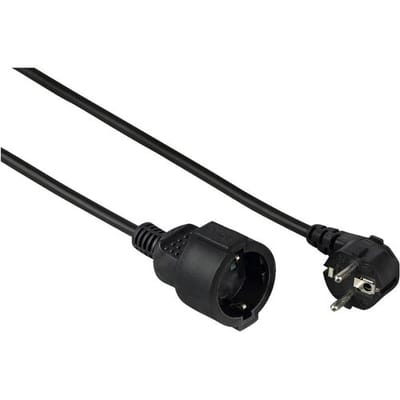 Hama 00047871 Stroom Verlengkabel Zwart 10 m H05VV-F 3G 1,5 mm²