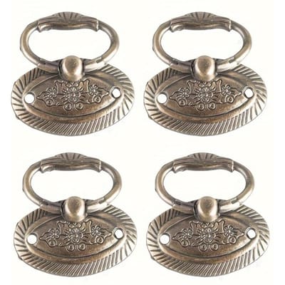 1set/4stks Nieuwe Chinese Stijl Geen Open Gat Open Installatie Modern Eenvoudig Lade Kastdeur Trekker Vintage Onzichtbare Handgrepen 4pcs