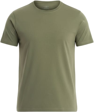 OMBRE T-shirt - Regular Fit - Katoen - Korte Mouw Kaki L