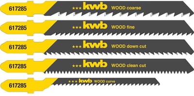 KWB - Decoupeerzaagbladen - Hout (5 stuks)