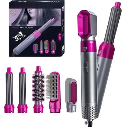 ReallyReal® - 5 in 1 set - Fohn - Krultang - Stijltang - Fohnborstel - Krulborstel - Multistyler met 5 opzetstukken - Haarborstel - Haardroger