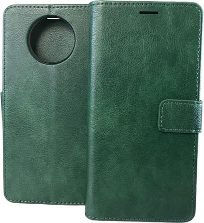 Portemonnee Book Case Hoesje Geschikt voor: Xiaomi Redmi Note 9T (5G) - Groen