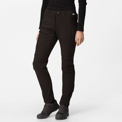 Regatta - Highton Trouser - Outdoorbroek - Vrouwen - Grijs - Zwart