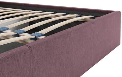 Vente-unique Bed met opbergruimte stof bordeaux 180 x 200 cm (Super King Size Bed)