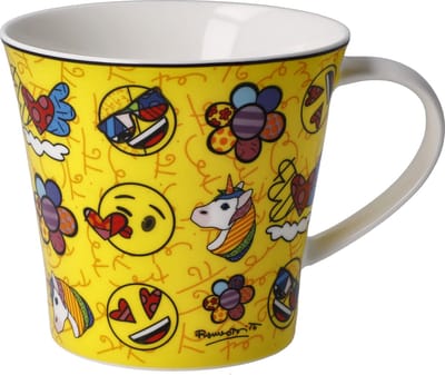 Goebel - Emoji by BRITTO | Mok - Koffie/Thee Beker Summer Feelings | Porselein - 350ml