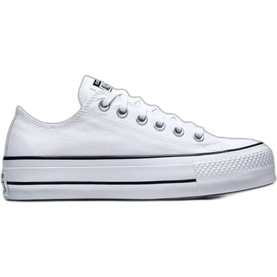 Converse Chuck Taylor All Star Lift Ox Blanc Noir Baskets Femme 560251C 40