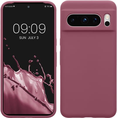kwmobile telefoonhoesje geschikt voor Google Pixel 8 Pro - Hoesje met siliconen coating - Smartphone case in orchidee paars