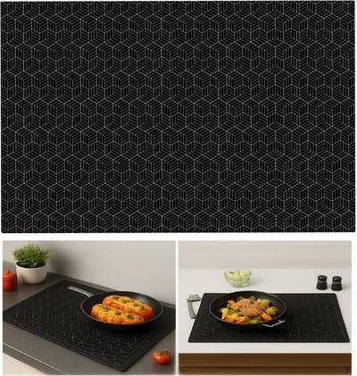 Hittebestendige Siliconen Onderlegger voor Inductiekookplaten, 52 x 78 cm, Bescherming tegen Krassen en Vlekken