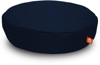 Whoober ronde zitzak Ibiza M outdoor marine blauw - Wasbaar - Voor binnen en buiten