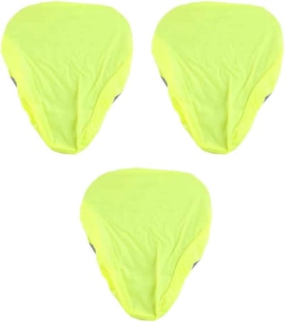 Zadeldekhoes Fiets - Regenbescherming Zadel - Droog Zadel - Reflecterende Strepen - Set van 3 - Neon Groen