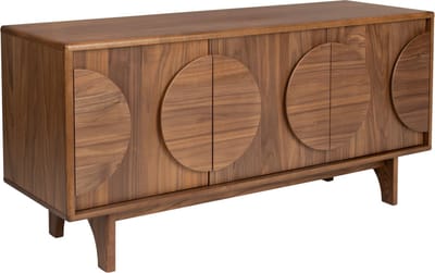 Zuiver Groove Dressoir 3 deuren Walnoothout Donkerbruin
