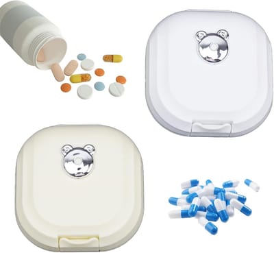 Reisorganizer voor Medicijnen en Sieraden - Set van 2 Kleine Pillendozen voor 7 Dagen Gebruik