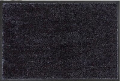 MD Entree - Deurmat - Schoonloopmat - Soft&Clean - 50 x 75 cm - Antraciet - Vloerkleed - Met antislip - Machine wasbaar - Vocht absorberend - Hoge dichtheid 600gr/m2