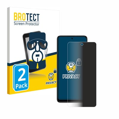 BROTECT - privacy screenprotector voor Motorola Moto G54 / G55 - Folie Beschermfolie Blauwlichtfilter 2 Stuks