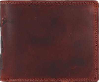 Jack Kinsky Monterey Portemonnee RFID-bescherming Leer 13 cm - Jongens - Horizontaal - cognac