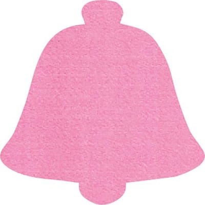 Kerstbel vilt onderzetters - Roze - 6 stuks - ø 10 cm - Kerst onderzetter - Tafeldecoratie - Glas onderzetter - Kerst tafelen - Woondecoratie - Tafelbescherming - Onderzetters voor glazen - Keukenbenodigdheden - Woonaccessoires - Tafelaccessoires