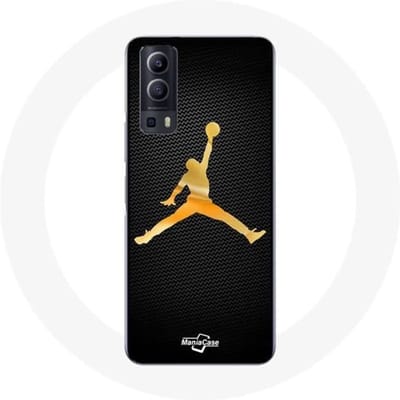 Hoesje - Maniacase - Vivo Y72 - Flexibel - Geel - Michael Jordan Logo geel