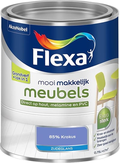 Flexa - Mooi Makkelijk Meubels Zijdeglans - 85% Krokus - Mengverf - 750 Ml