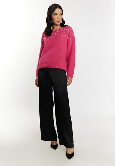 Faina Gebreide trui Dames roze