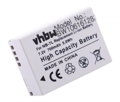 Camera accu compatibel met Canon NB-7L / 700 mAh