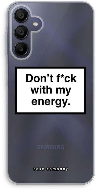 Case Company® - Hoesje geschikt voor Samsung Galaxy A15 hoesje - My energy - Soft Cover Telefoonhoesje - Bescherming aan alle Kanten en Schermrand