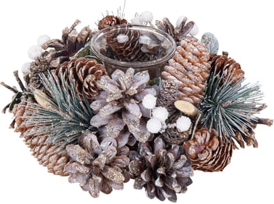 ARTYFETES - Theelichtje betoverd bos 19 cm van glas en hout
