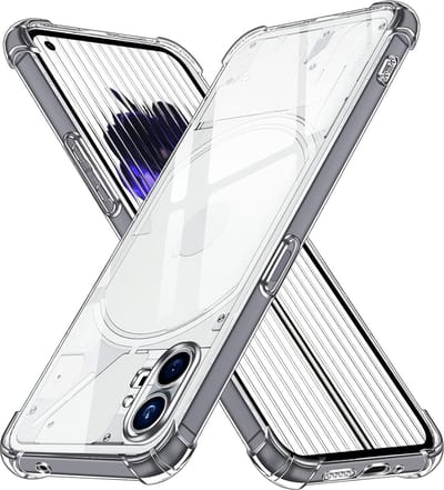 Hoesje geschikt voor Nothing Phone (1) - Techsuit Shockproof Silicone Back Cover - Transparant