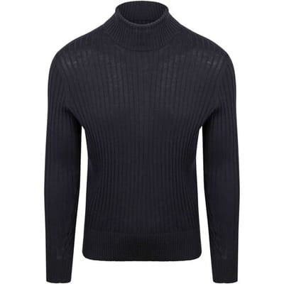 Suitable Coltrui Rib Merino Donkerblauw (navy) - Maat S - Heren