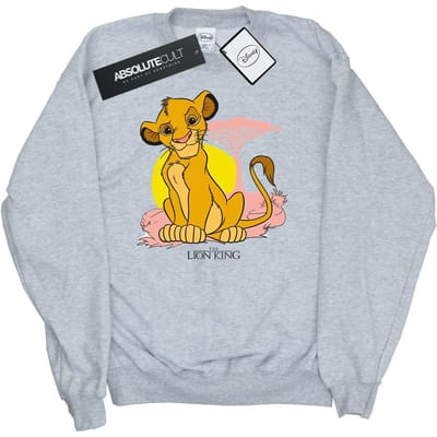 Disney Dames/Dames The Lion King Simba Pastel Sweatshirt (Sportgrijs)
