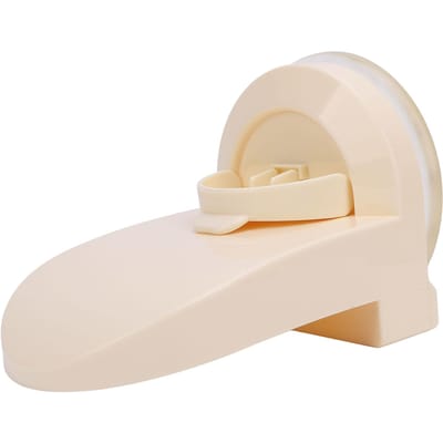 Douche Voetsteun Antislip Grote Zuignap Voetenbankje Douchepedaal voor Douche Badkamer beige